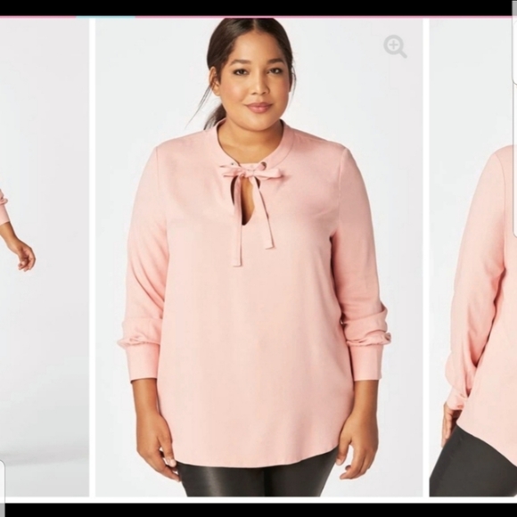 JustFab Tops - Front Tie Blouse